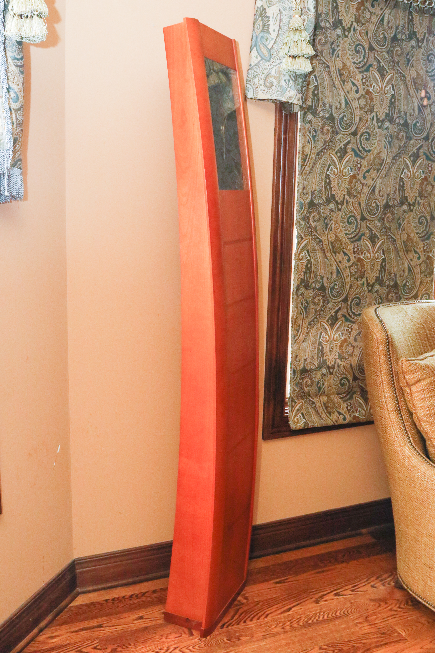 Kieninger Modernist Cherry Floor Clock