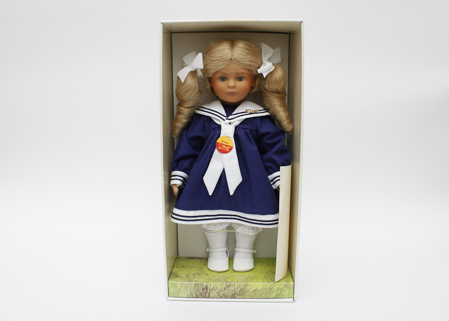 Vintage Blue Sailor Girl Margarete Steiff Puppe Doll