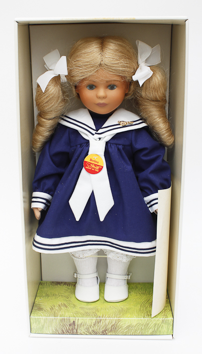Vintage Blue Sailor Girl Margarete Steiff Puppe Doll