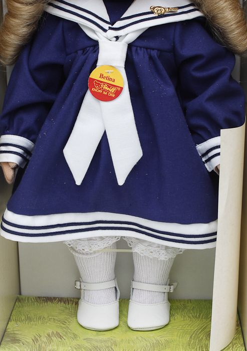 Vintage Blue Sailor Girl Margarete Steiff Puppe Doll