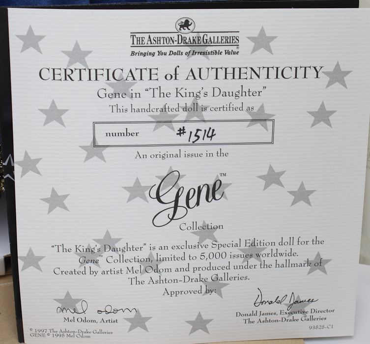 Ashton Drake Galleries "Gene" Fashion Dolls