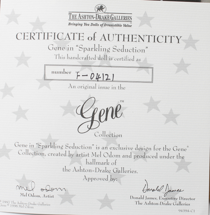 Ashton Drake Galleries "Gene" Fashion Dolls