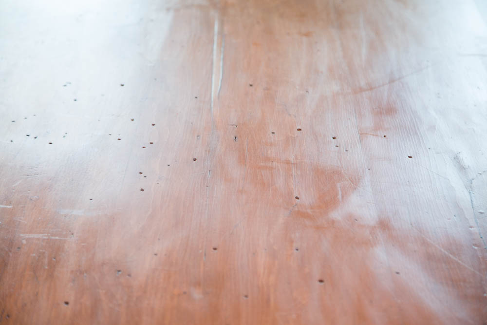 Antique Spanish Colonial Style Pine Dining Table with Six Chairs