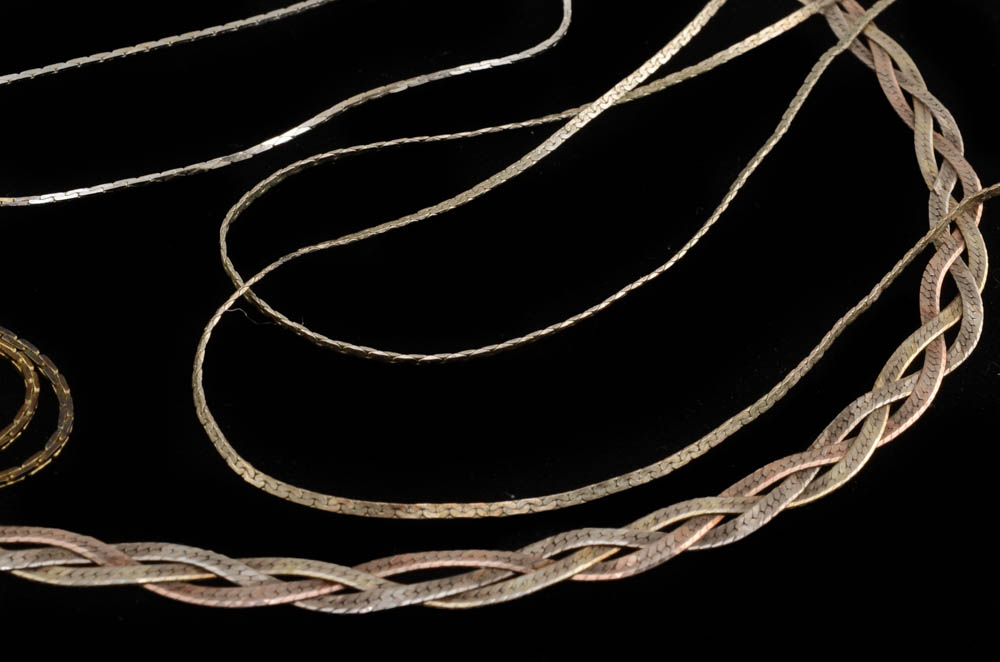 Sterling Silver Necklaces and Bracelet