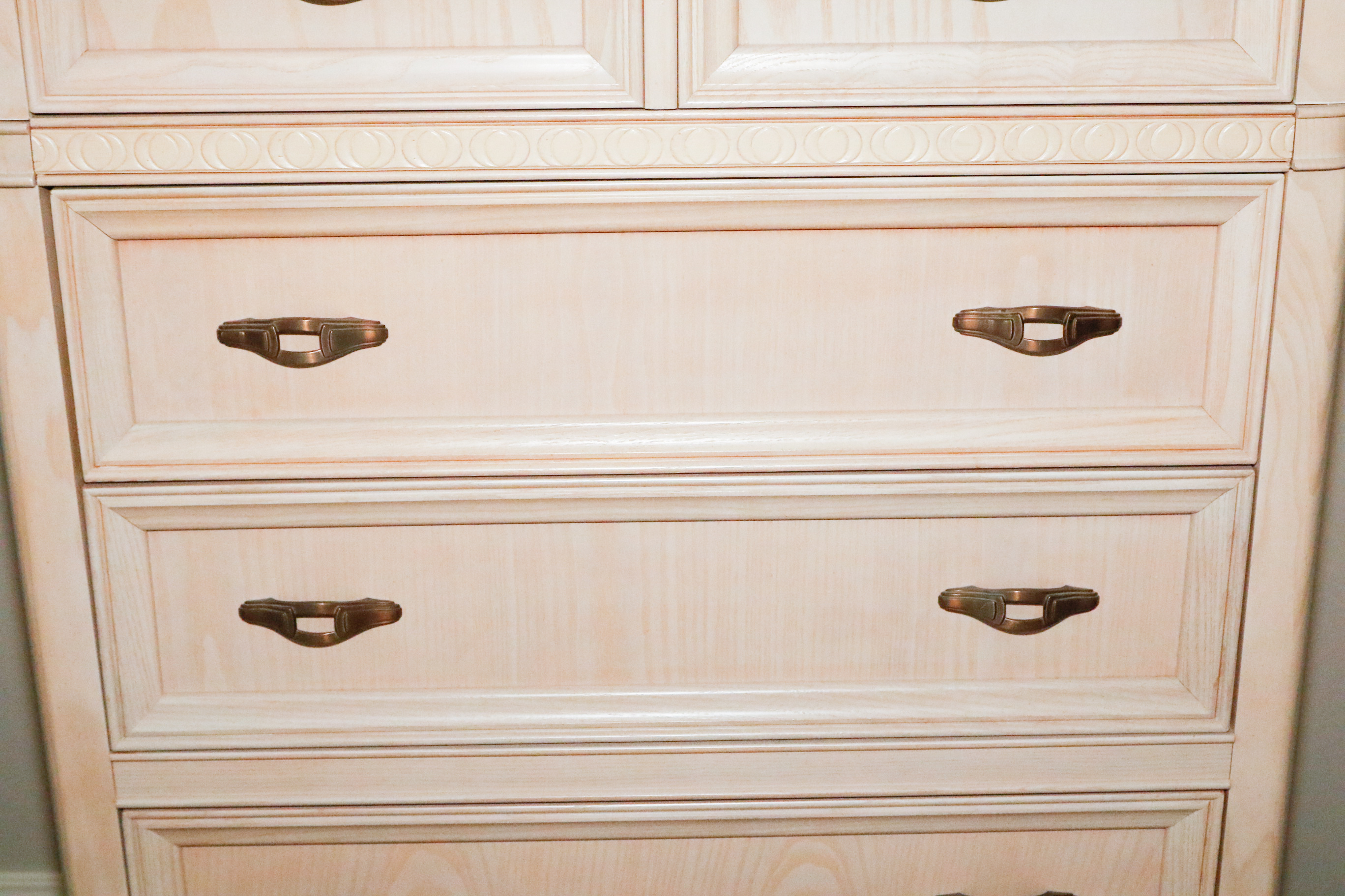 Bassett Furniture Highboy with Mirror