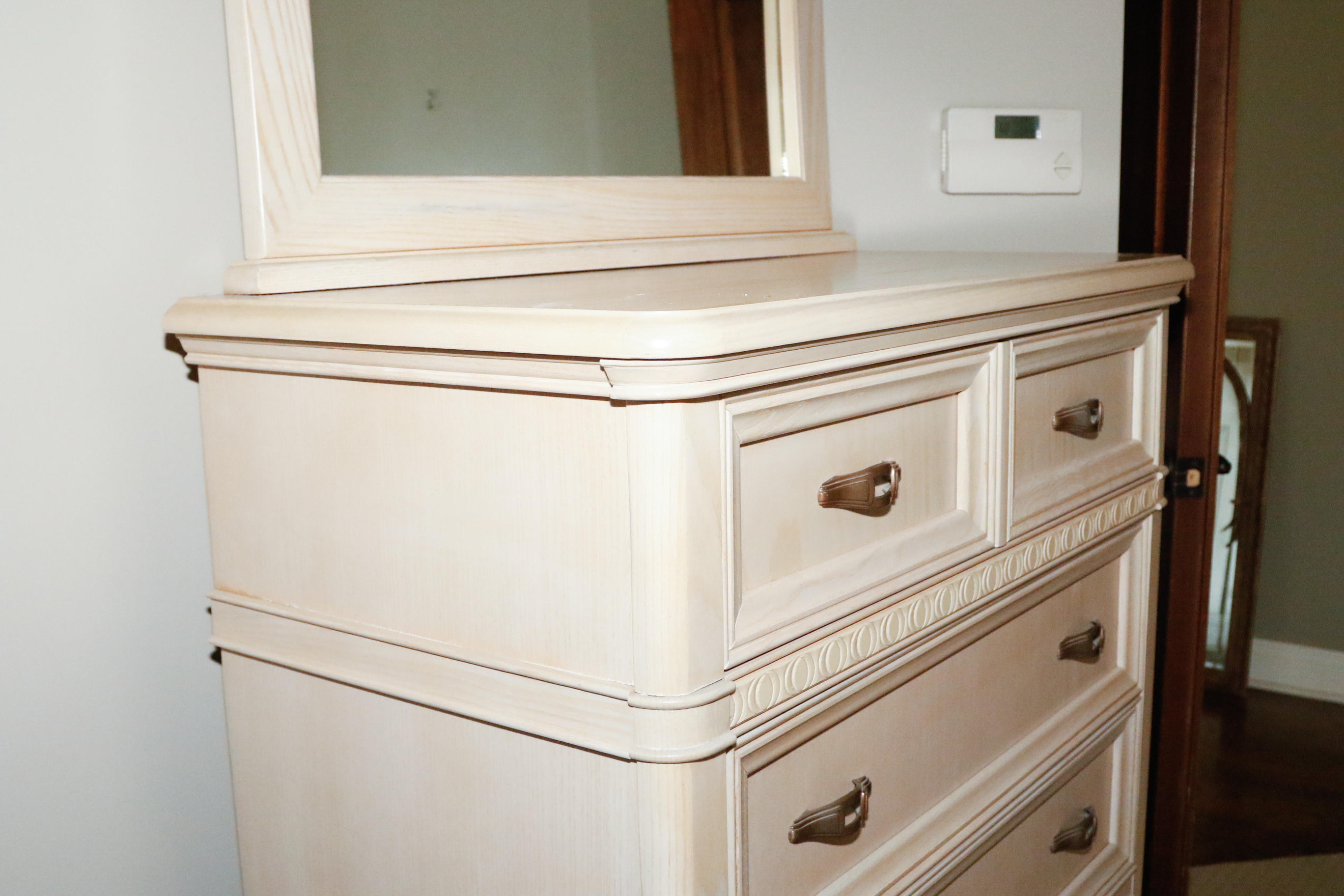 Bassett Furniture Highboy with Mirror
