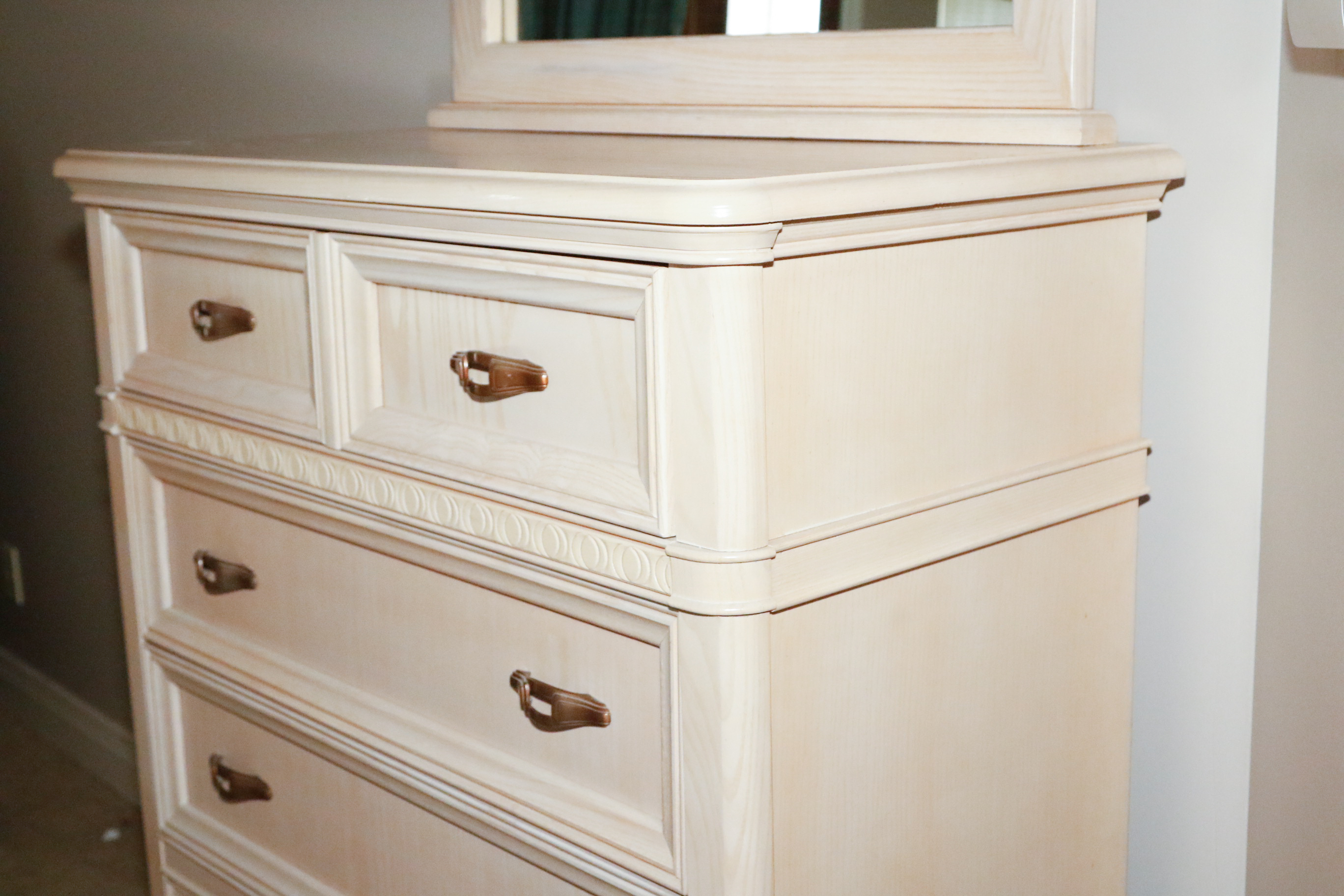 Bassett Furniture Highboy with Mirror