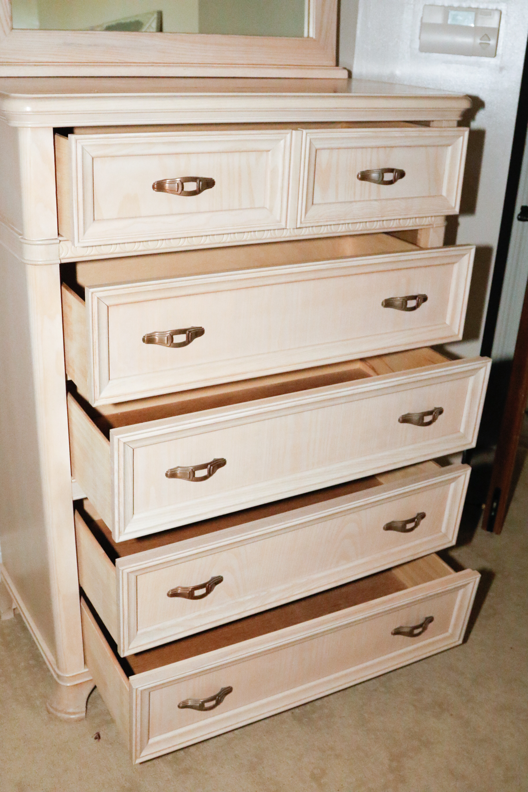 Bassett Furniture Highboy with Mirror