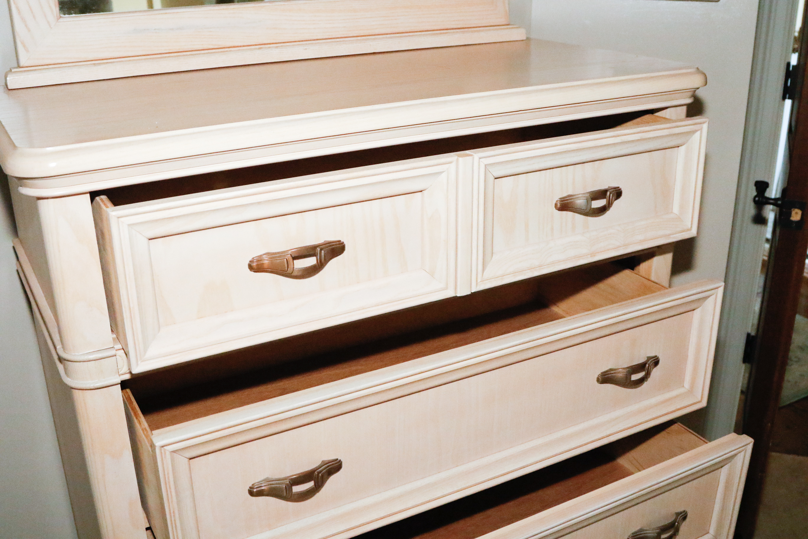 Bassett Furniture Highboy with Mirror