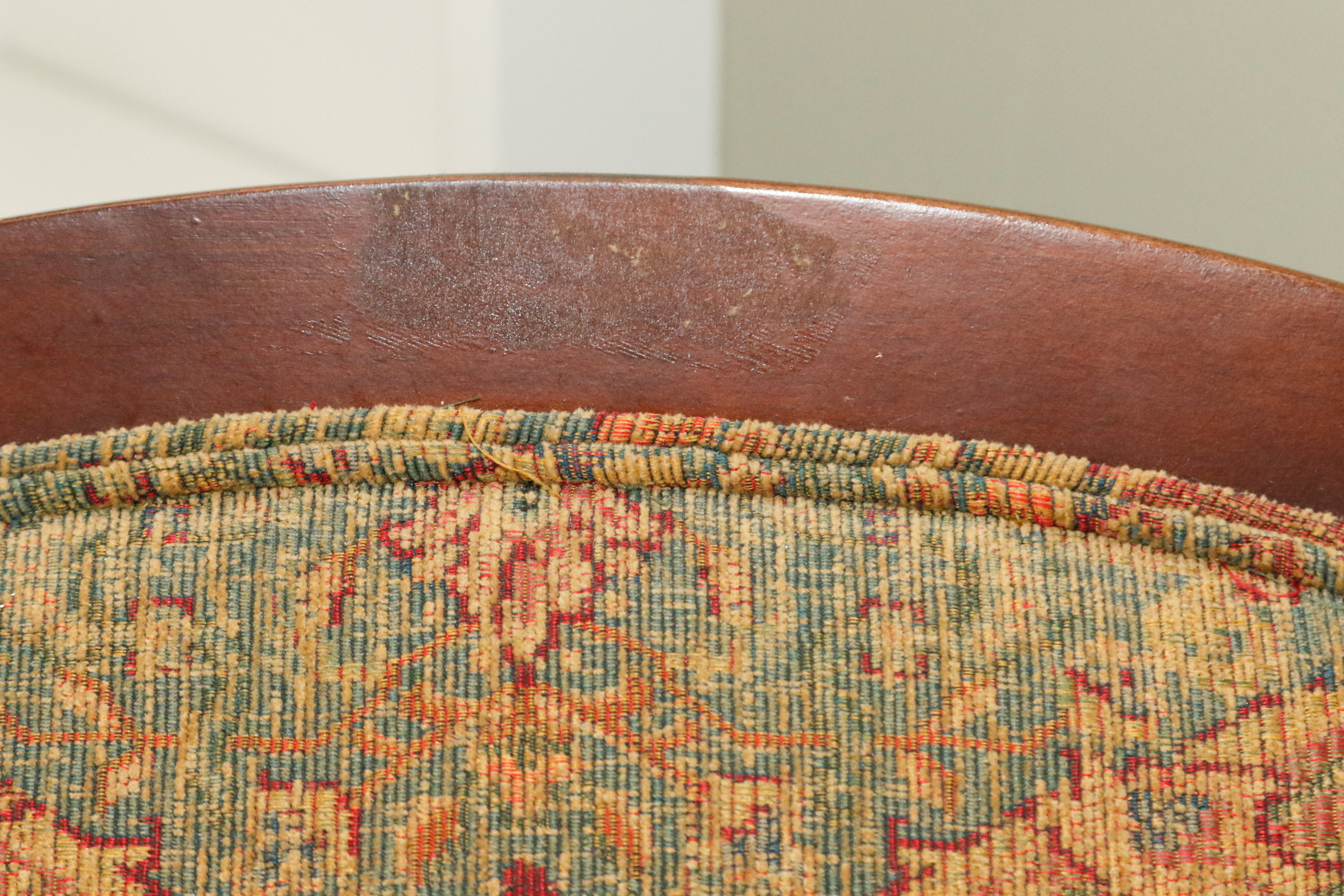 Upholstered Mahogany Chauffeuse