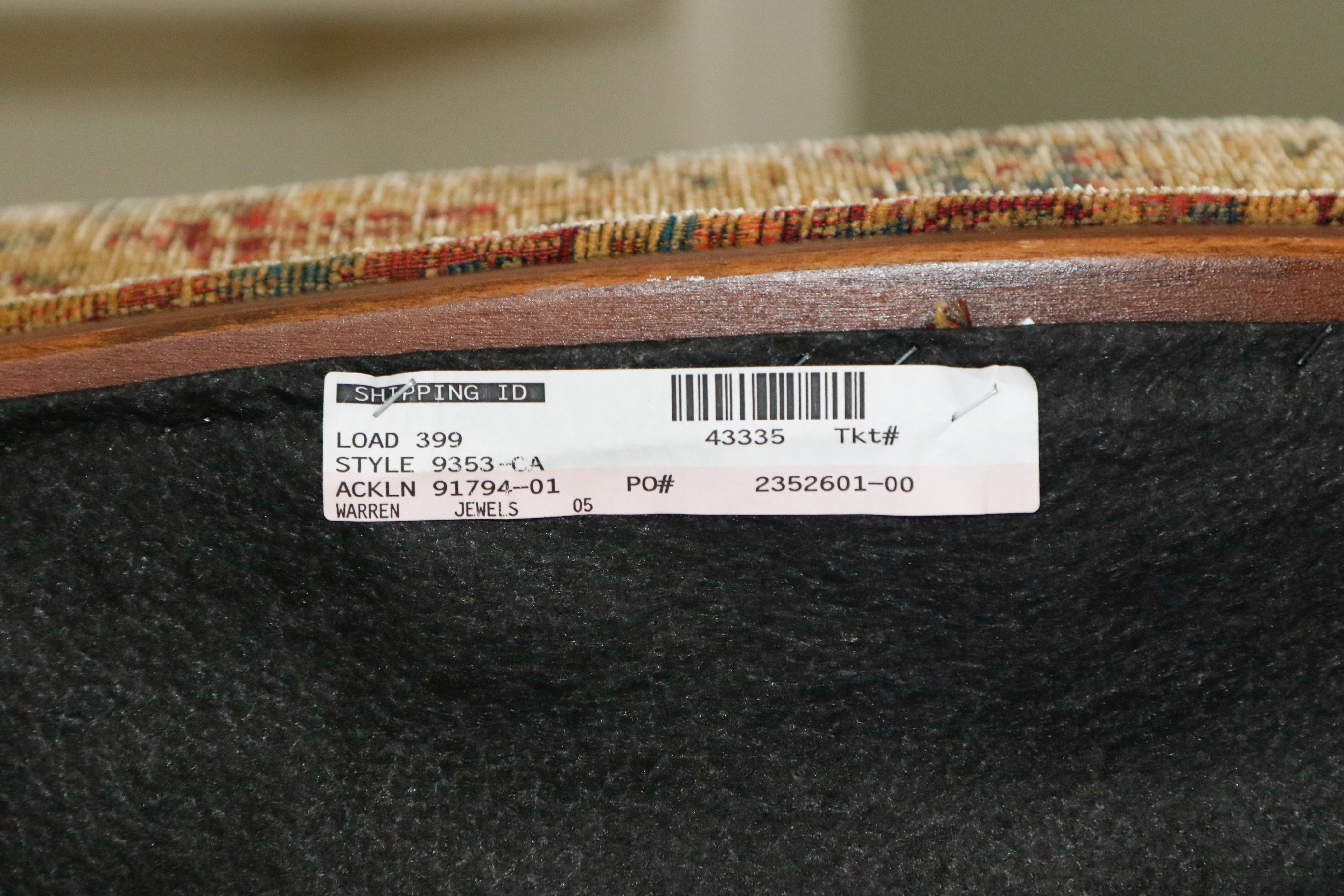 Upholstered Mahogany Chauffeuse