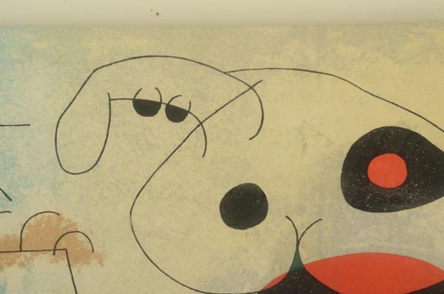 Joan Miró Mixed Media Print "Sur Quatre Murs"