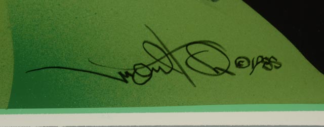 Ned Mou Hou Vintage Mixed Media Print "Bird of Paradise"