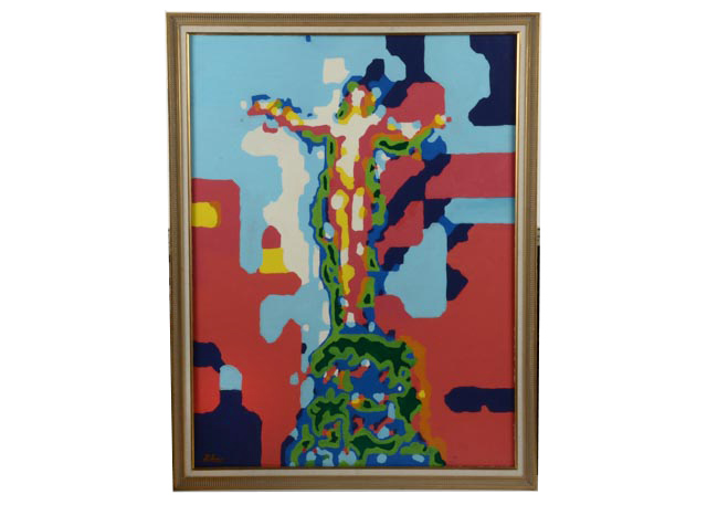 Tom Lohre Original Oil on Canvas "Fountain Square ILVIII"