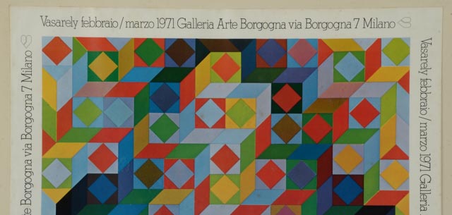 Vasarely Offset Lithograph Exhibition Poster