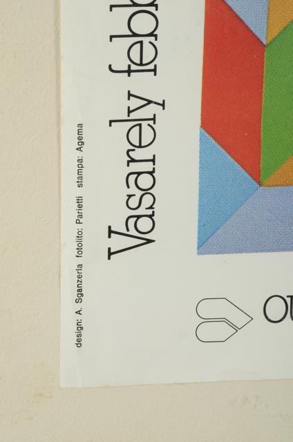 Vasarely Offset Lithograph Exhibition Poster