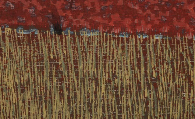 James Kirby Color Woodcut Print "Pathway"