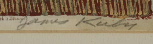 James Kirby Color Woodcut Print "Pathway"