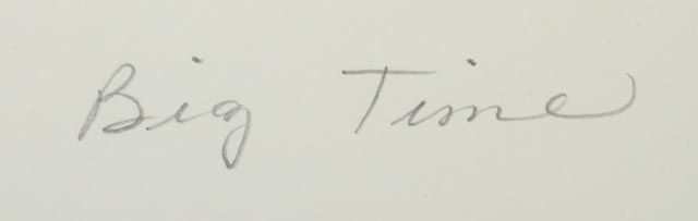 T. Hillier Fowler Serigraph "Big Time"