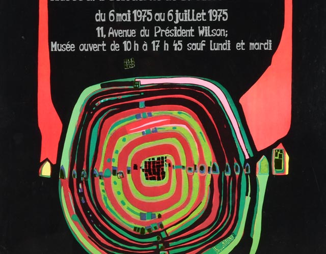 Hundertwasser 1975 Exhibition Poster