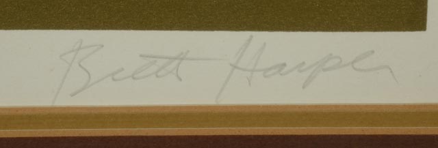 Brett Harper Signed Limited Edition Serigraph