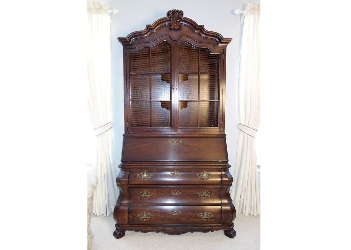 Henredon Four Centuries Vintage Lighted Secretary