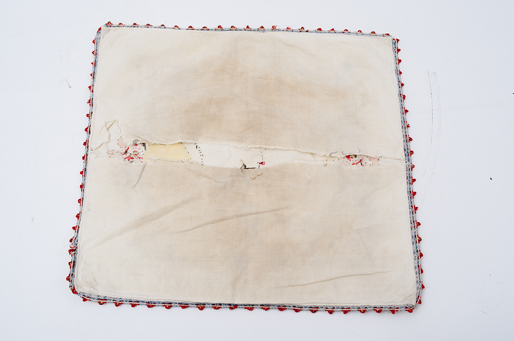 Vintage Hand-Embroidered Pillow Case