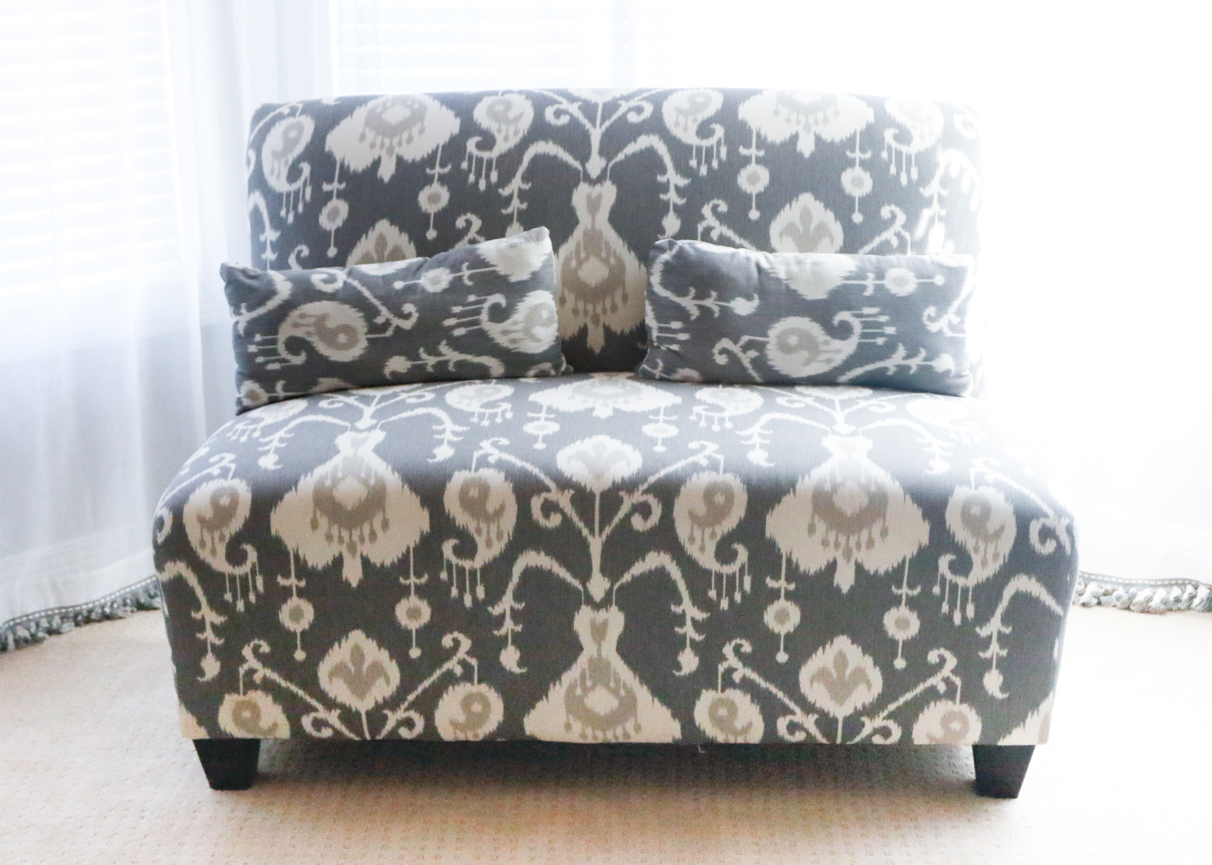 Ikat Armless Loveseat