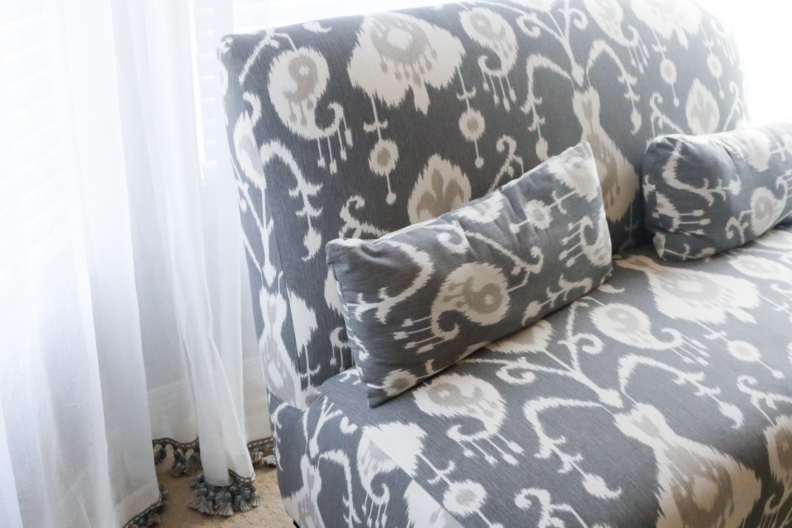 Ikat Armless Loveseat