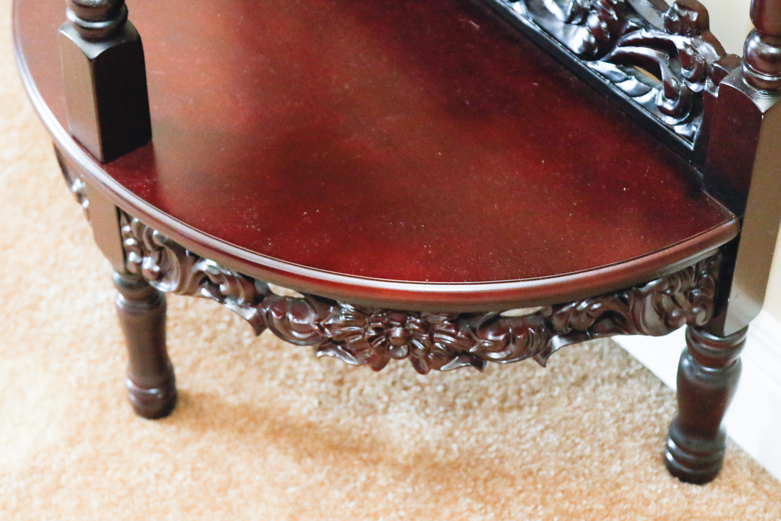 Demilune Carved Etagere