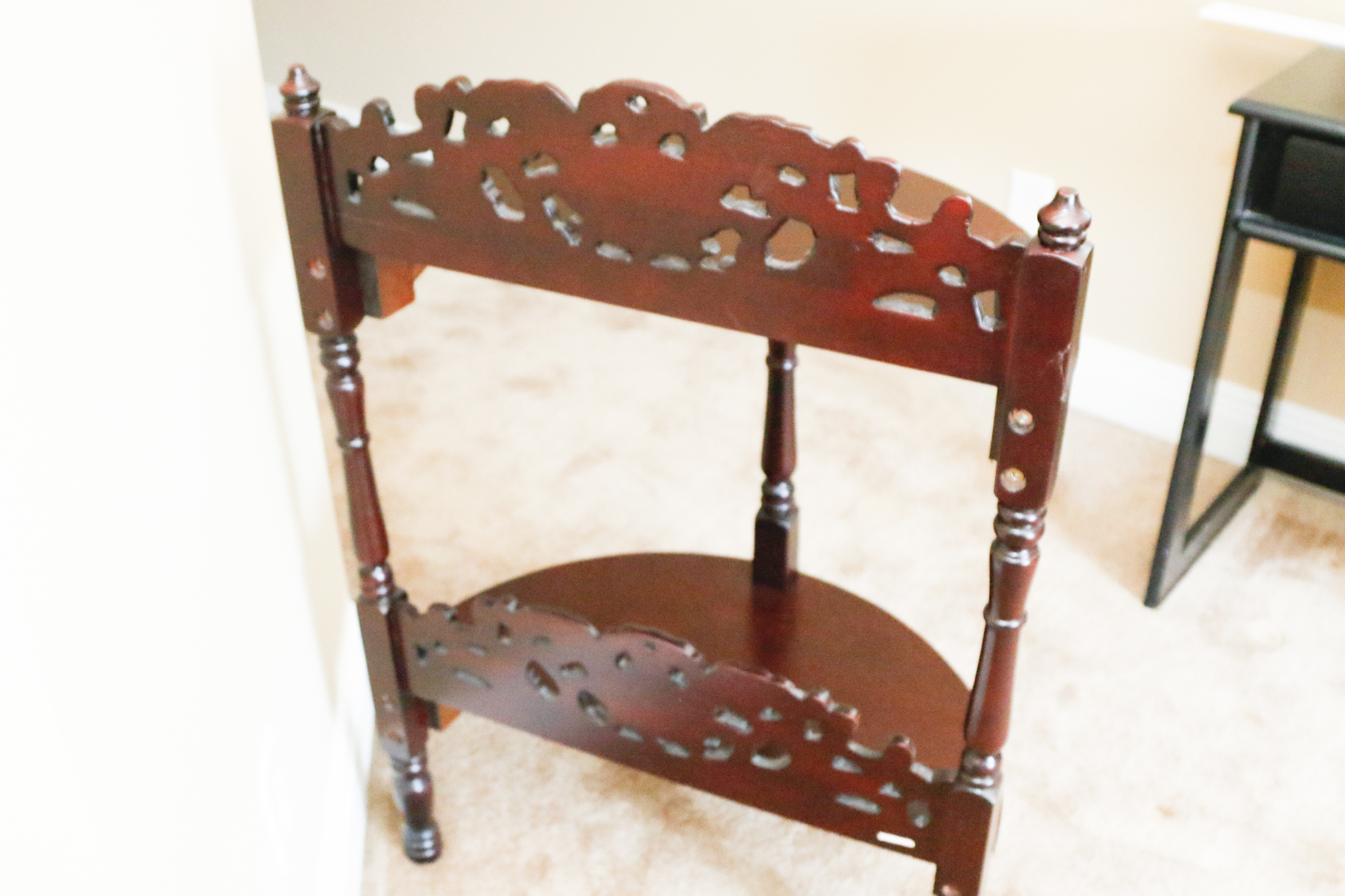 Demilune Carved Etagere
