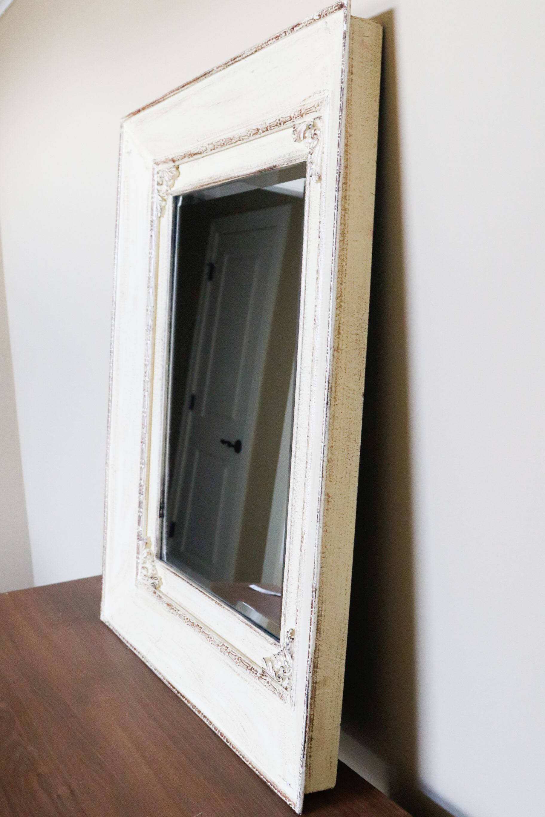 Decorative Cream Painted Mirror