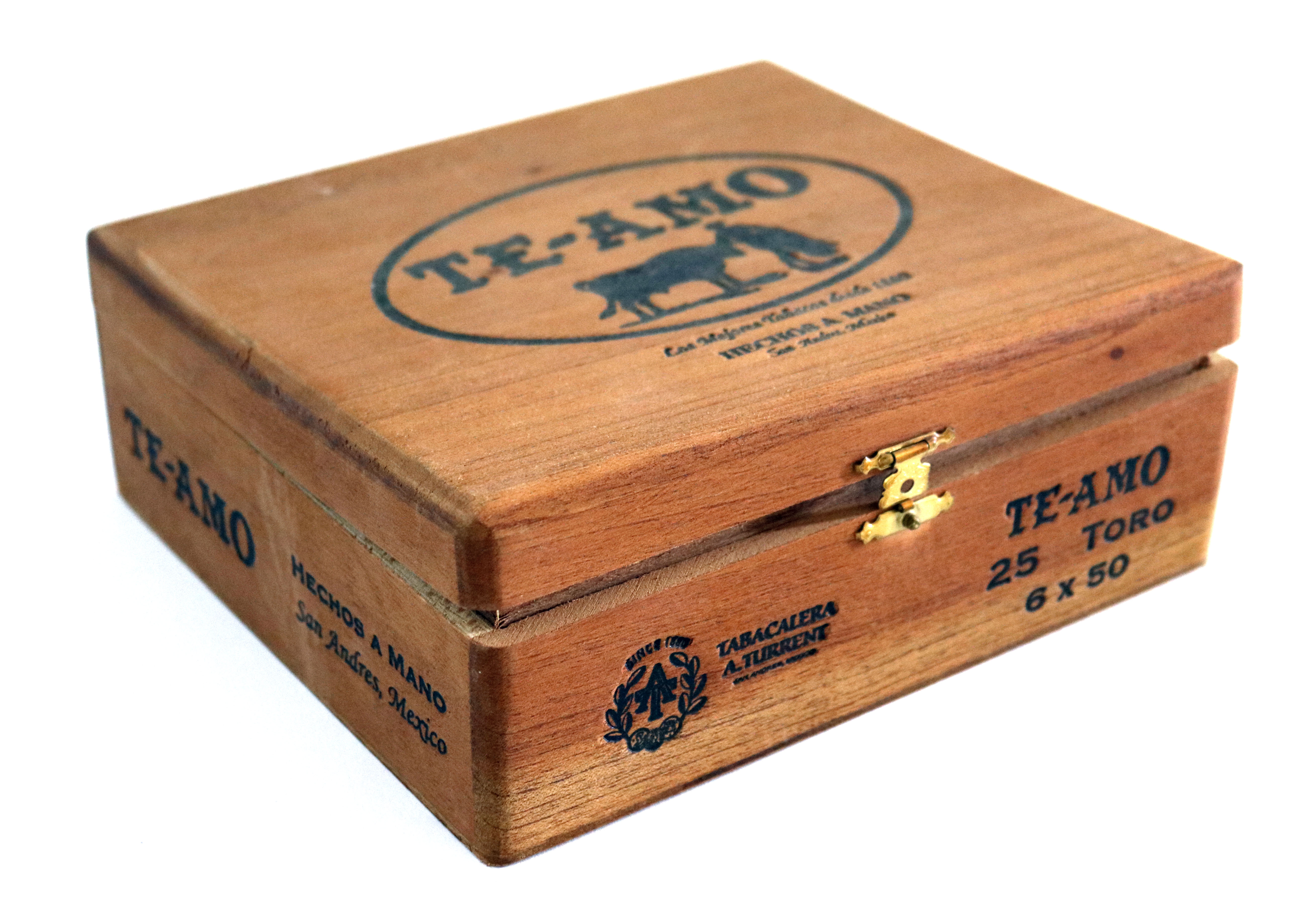 Collection of Vintage TE-AMO Wooden Cigar Boxes