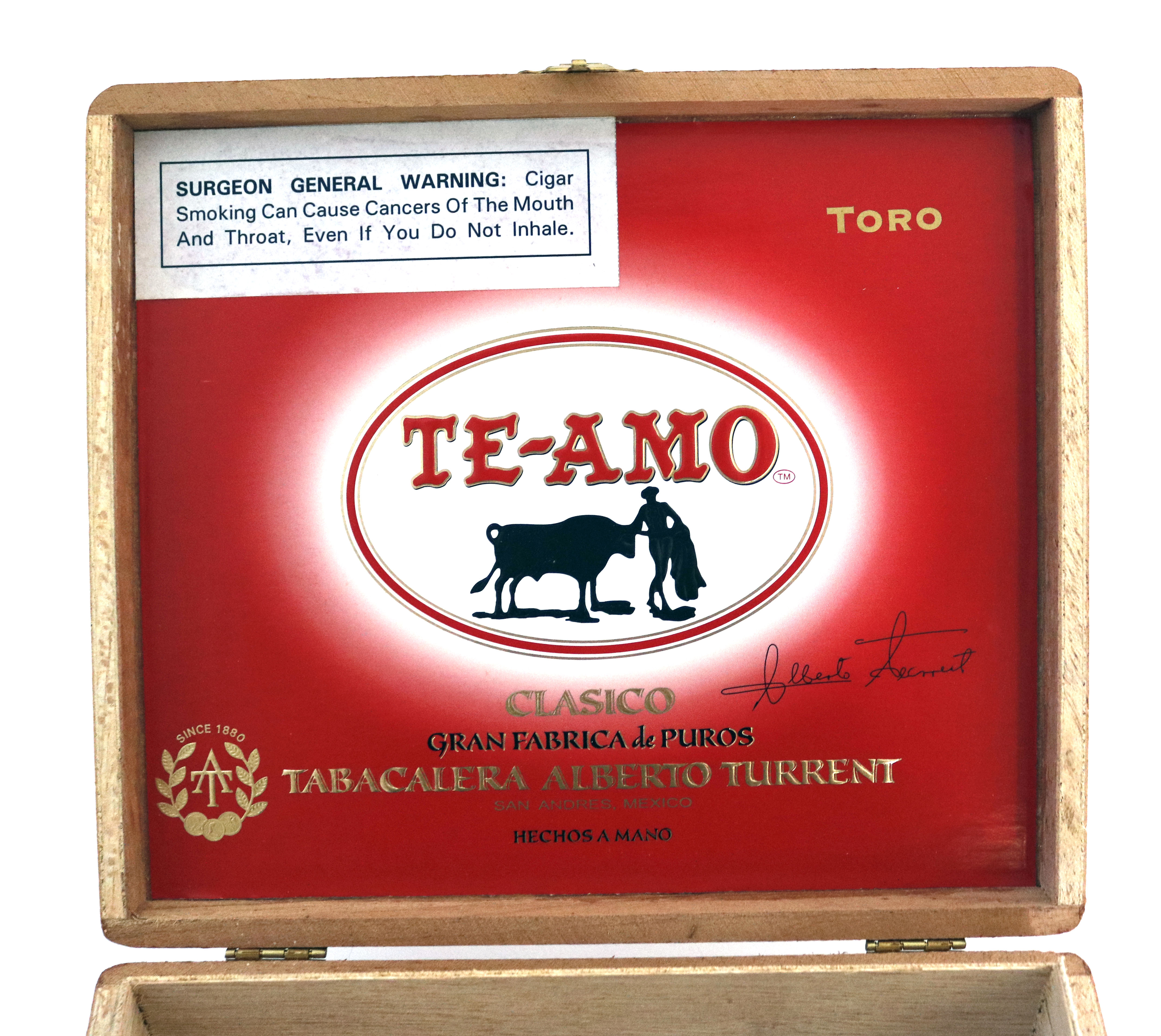 Collection of Vintage TE-AMO Wooden Cigar Boxes