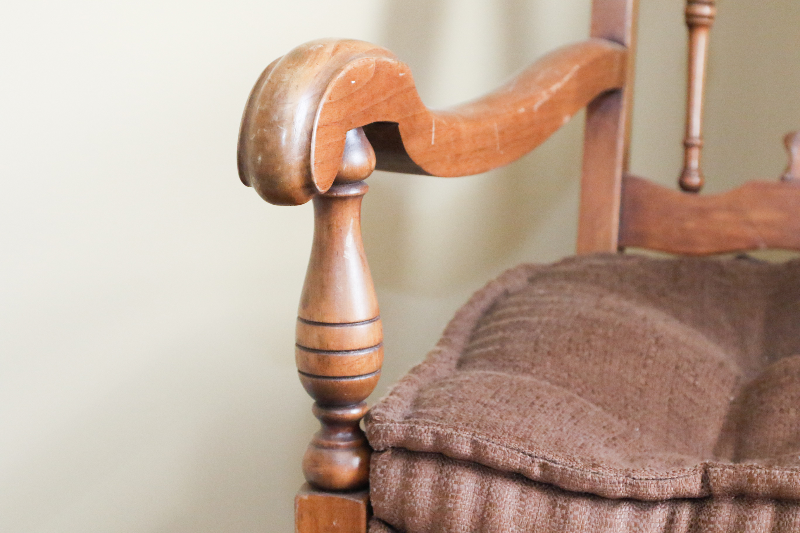 Antique Armchair with Tassles