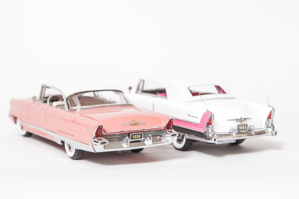 Collection of Pink Ladies Model Cars by The Franklin and Danbury Mint