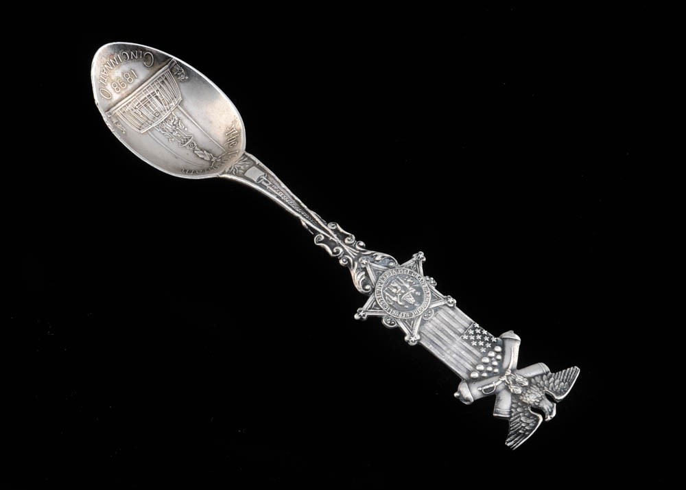 Alvin-Beiderhas Co. Sterling Silver 1898 Grand Army of the Republic Souvenir Spoon