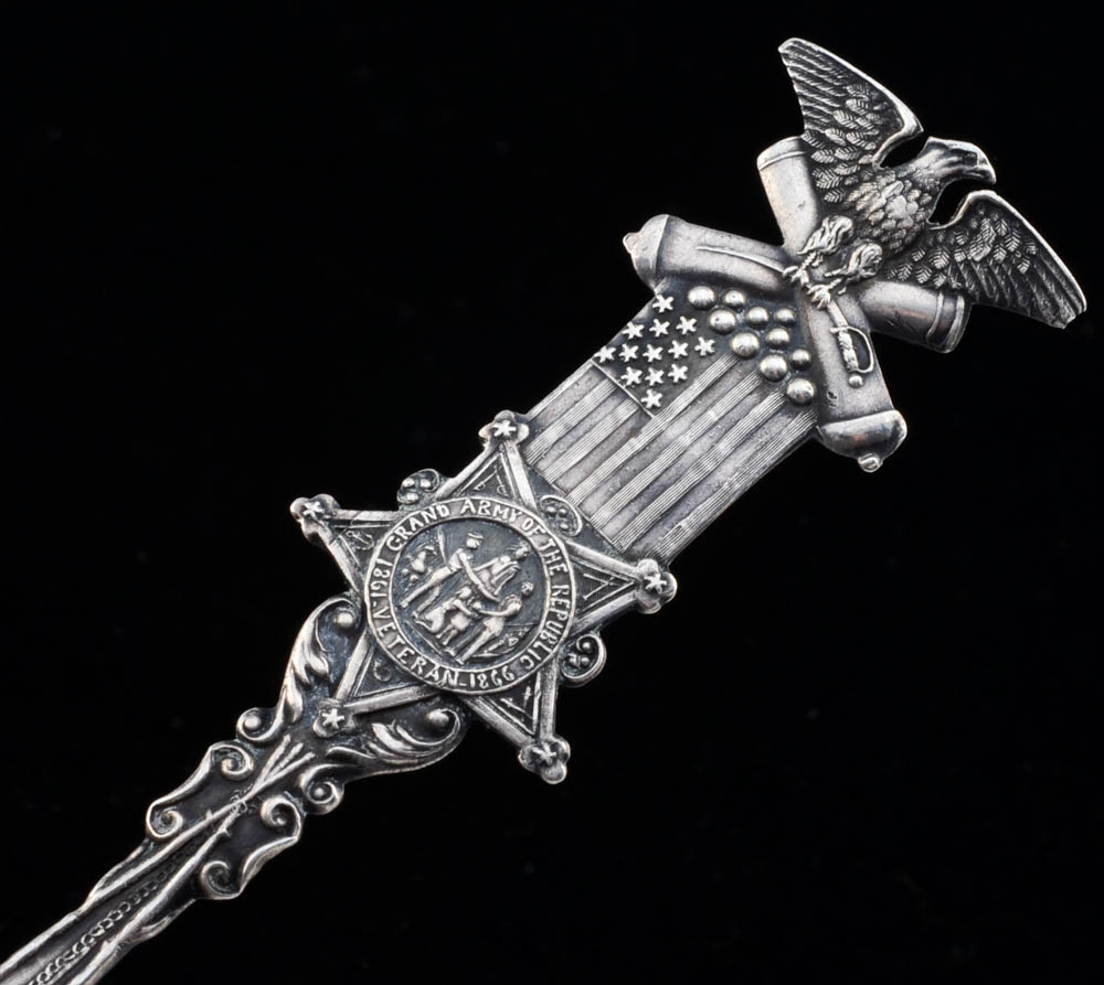 Alvin-Beiderhas Co. Sterling Silver 1898 Grand Army of the Republic Souvenir Spoon