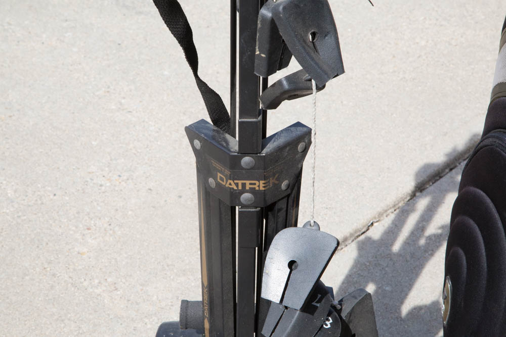 Collection of Golf Clubs with Rolling Caddy