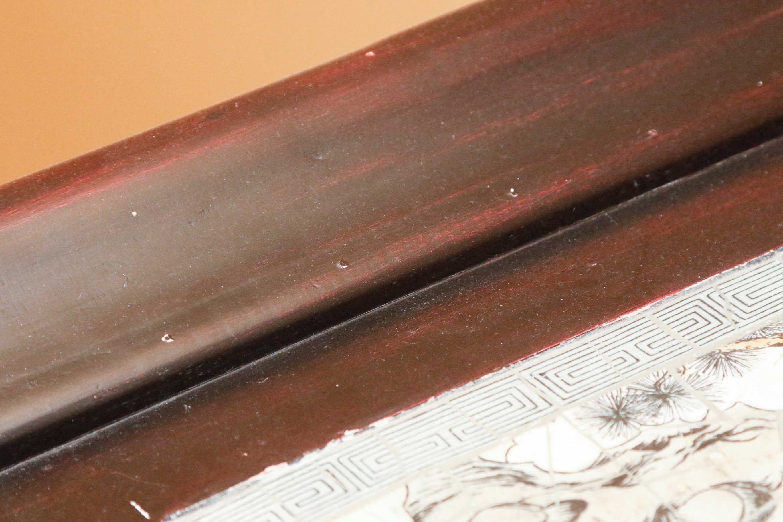 Asian Inspired Pagoda Style Cabinet