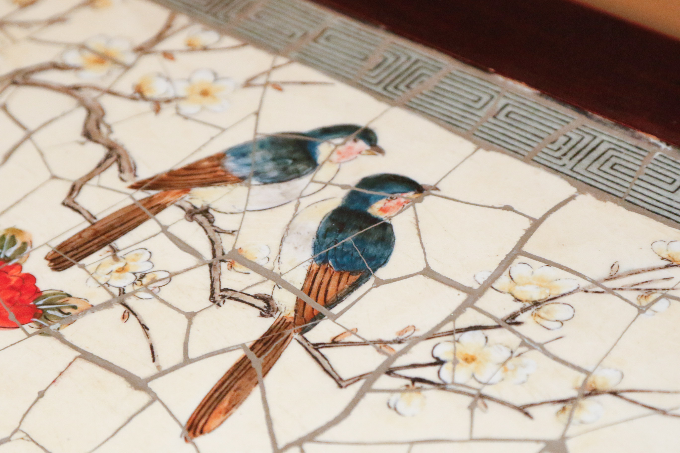 Asian Inspired Pagoda Style Cabinet