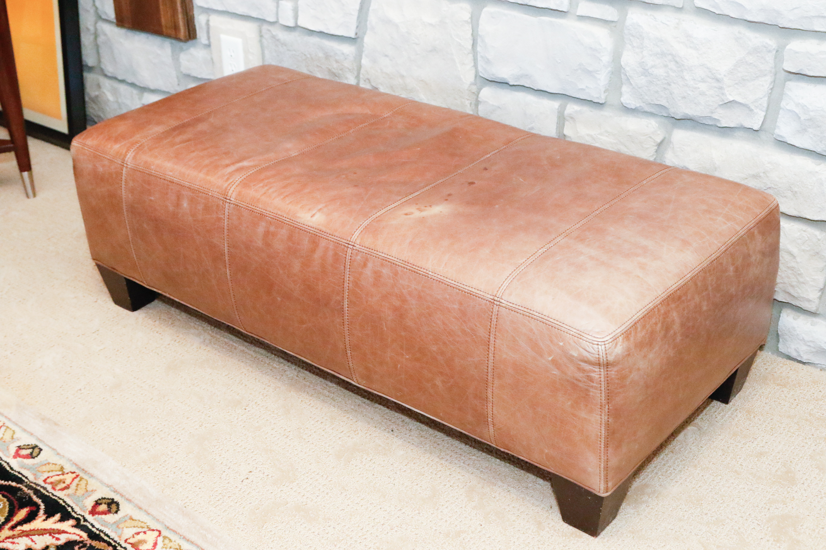 Blended Leather Bench