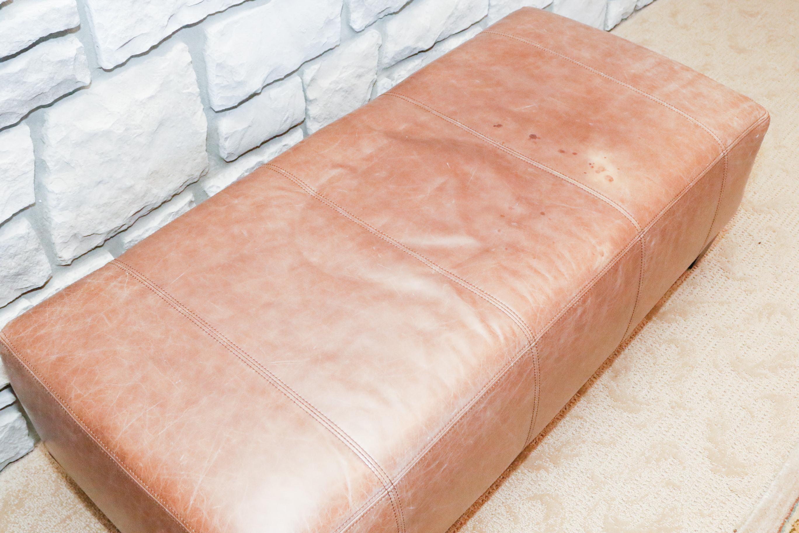 Blended Leather Bench