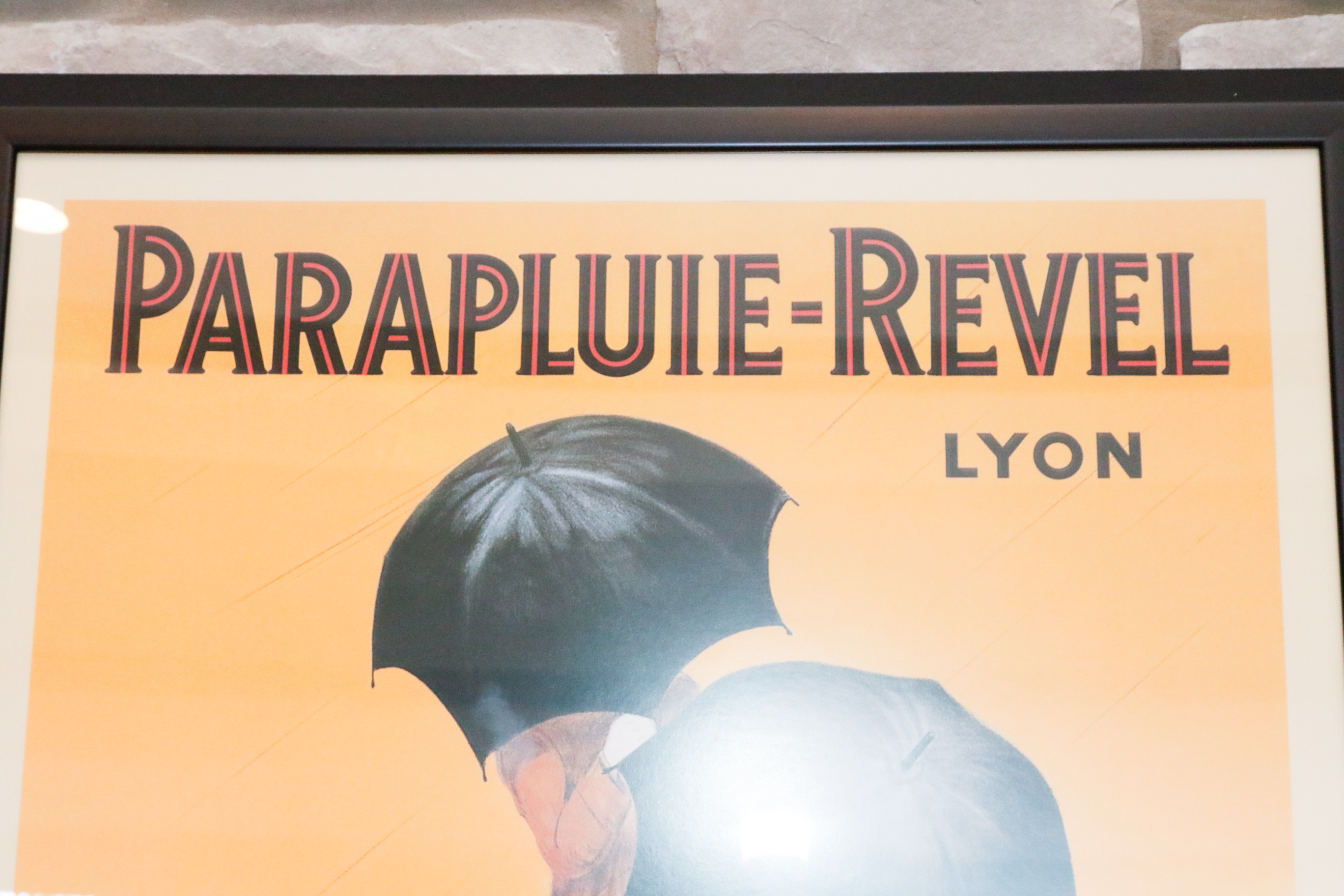 Framed Reproduction Print of Art Nouveau Poster "Parapluie-Revel"