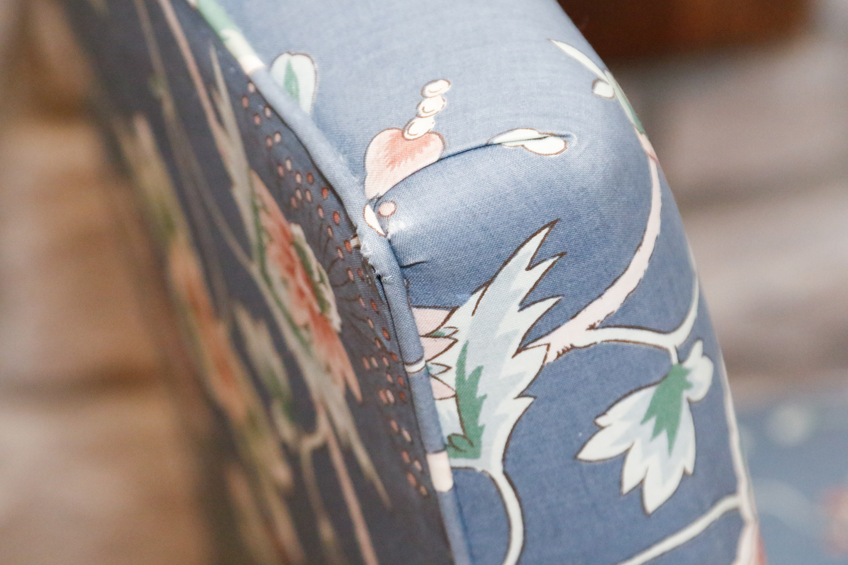 Skirted Floral Side Chair