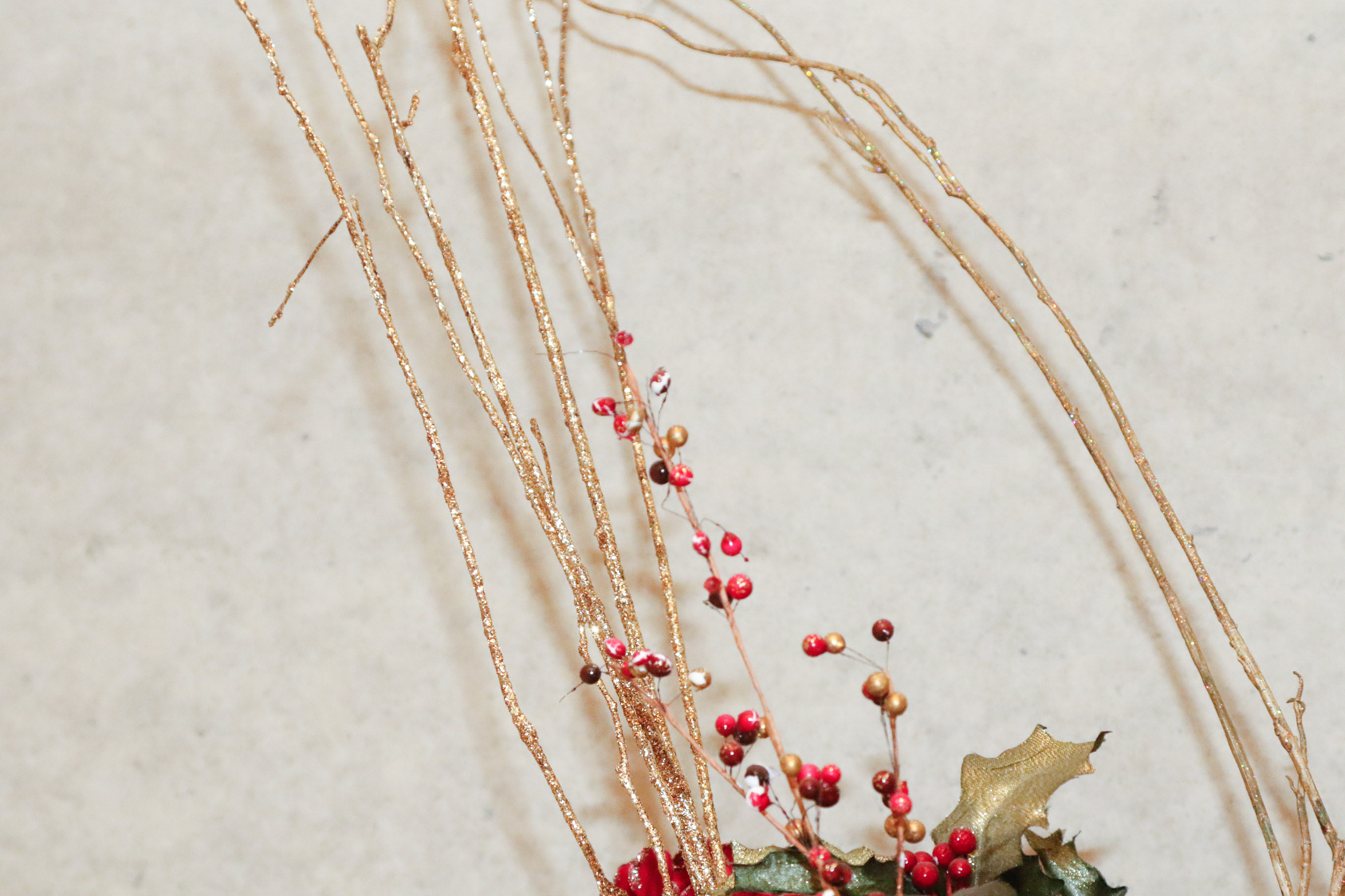Holiday Arrangements with Decorative Wooden Sled