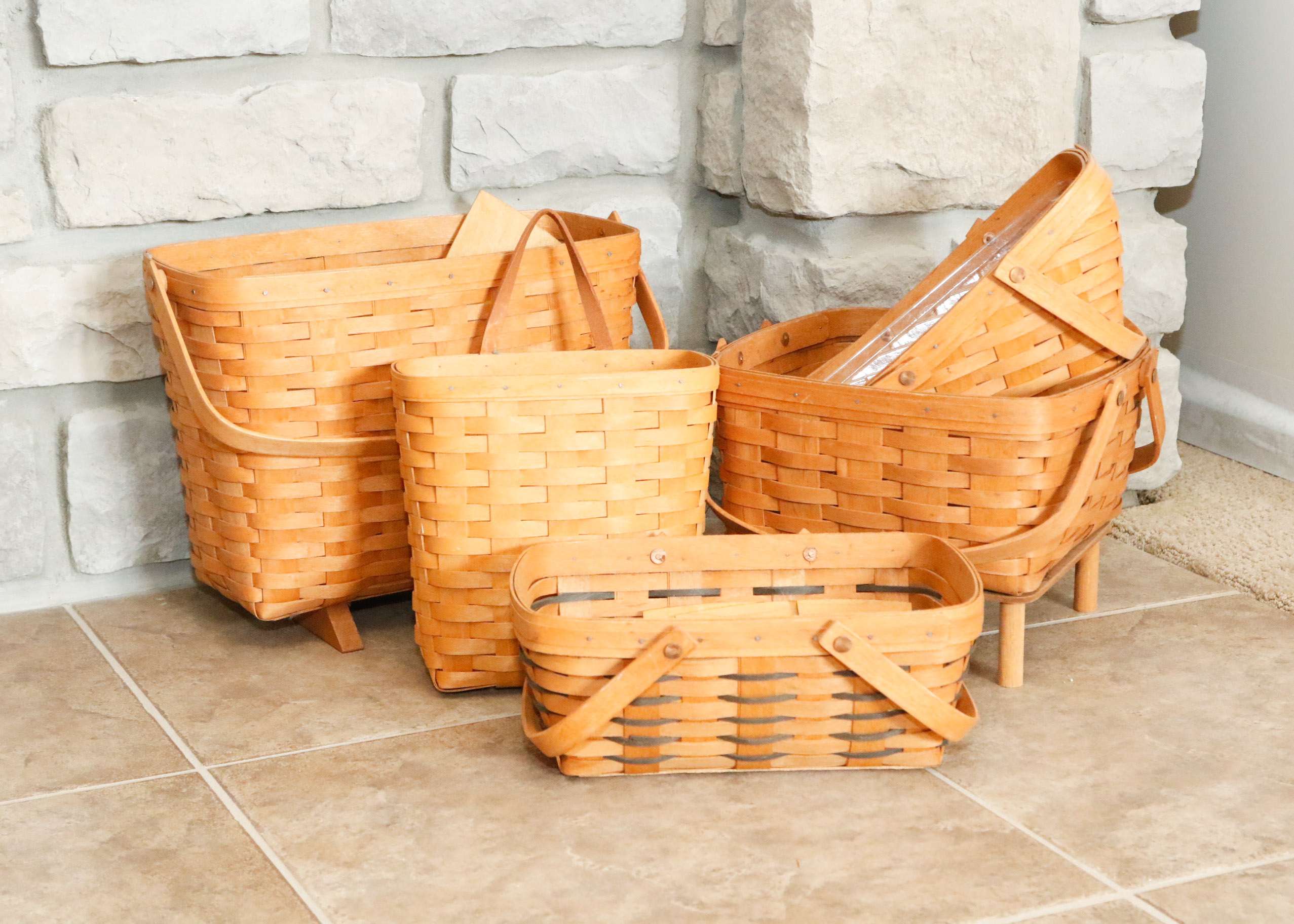 Collection of Signed Longaberger Baskets