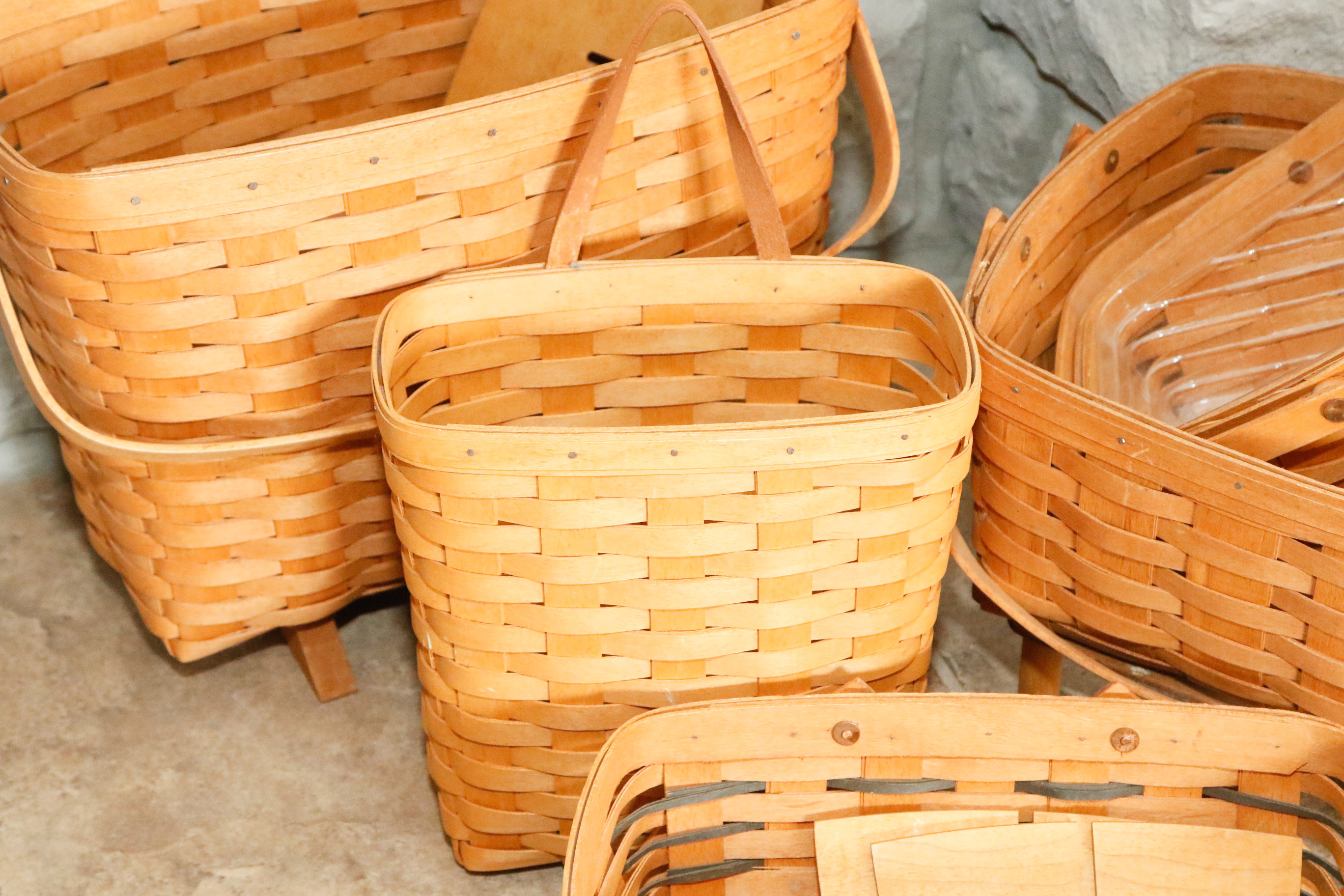 Collection of Signed Longaberger Baskets