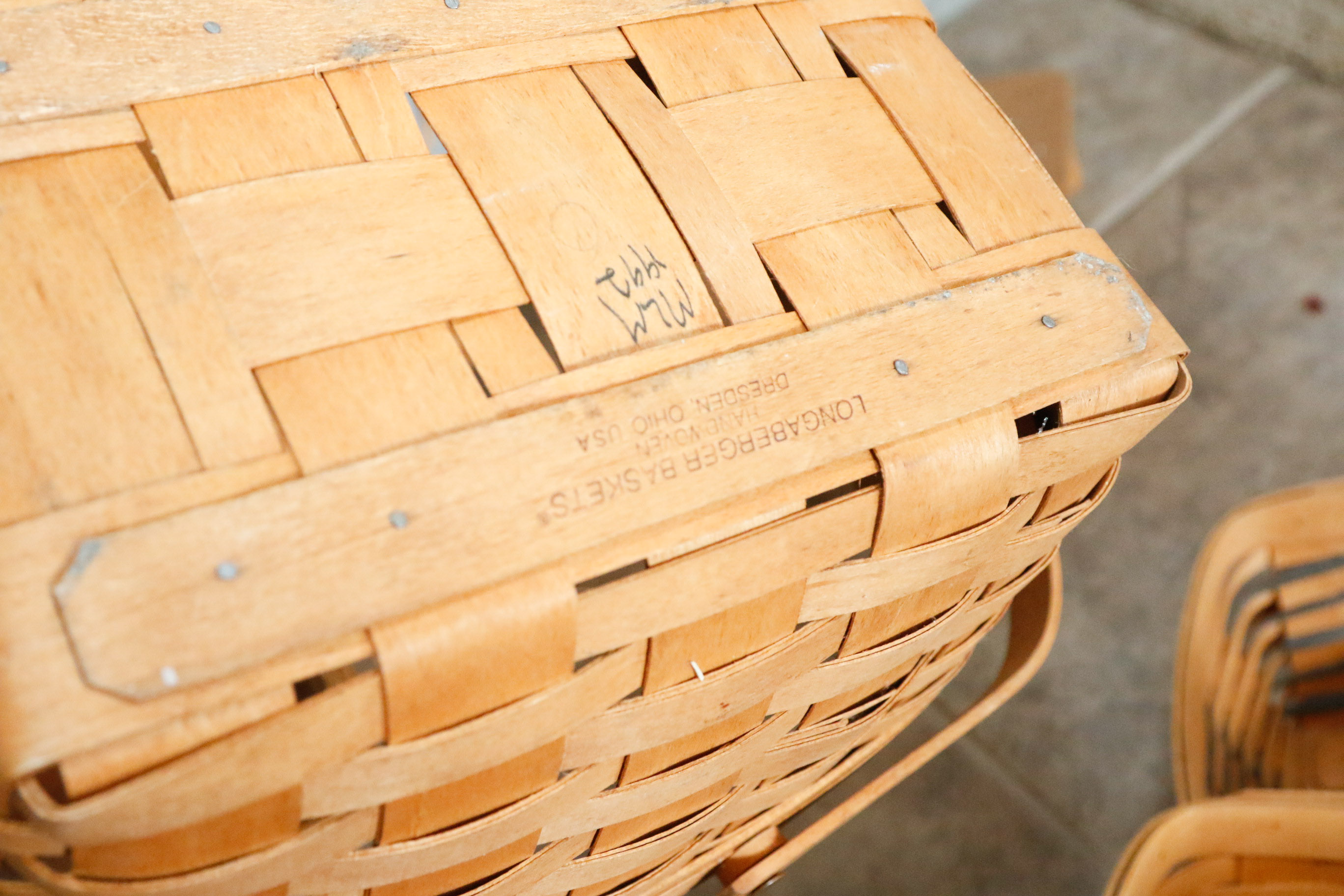 Collection of Signed Longaberger Baskets