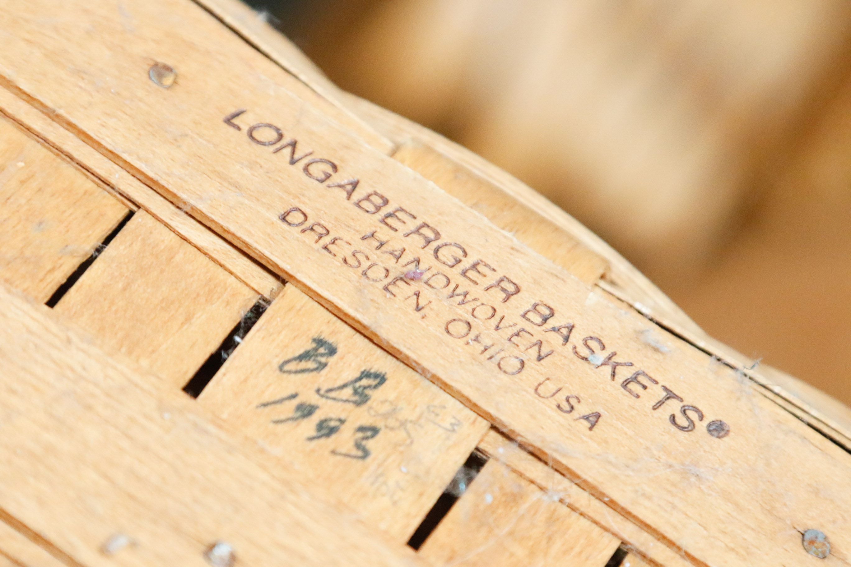 Collection of Signed Longaberger Baskets